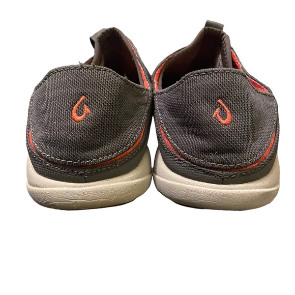 Olukai Moku Pae Charcoal Slip Ons Size 9 - Picture 3 of 5